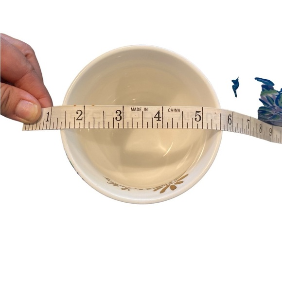 Lily Pulitzer blue , green and gold floral tea / coffee mug set - Picture 12 of 12